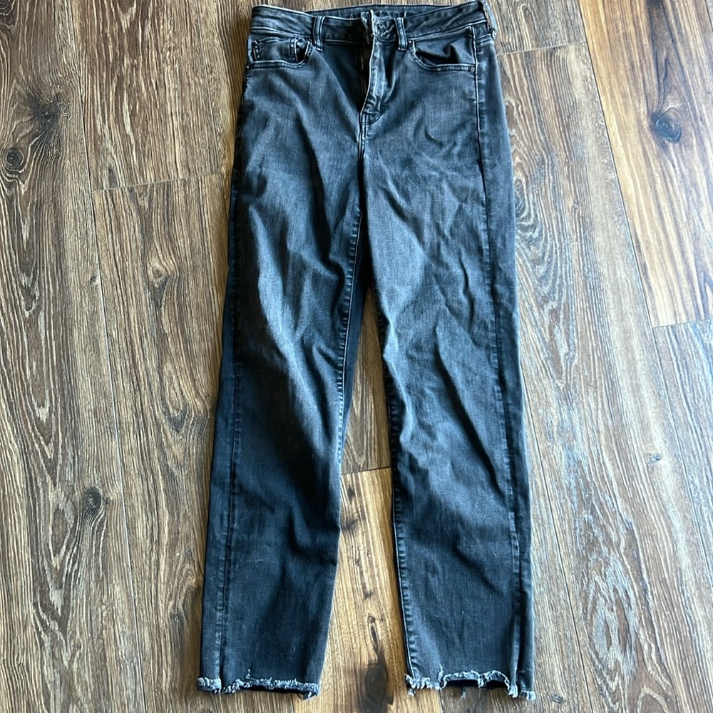 American Eagle Outfitters Black Straight Leg Jeans